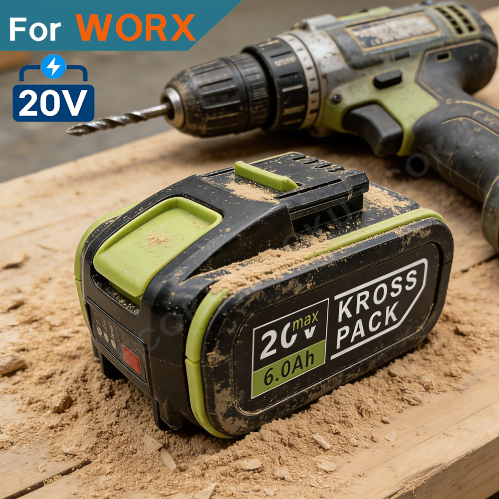 Power Tools Ltd - 20V 6.0Ah Lithium Battery For Worx