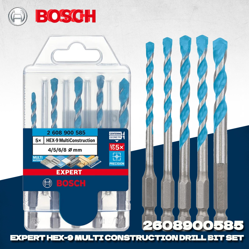 Power Tools In Construction - BOSCH 2608900585 5 Pcs EXPERT HEX-9