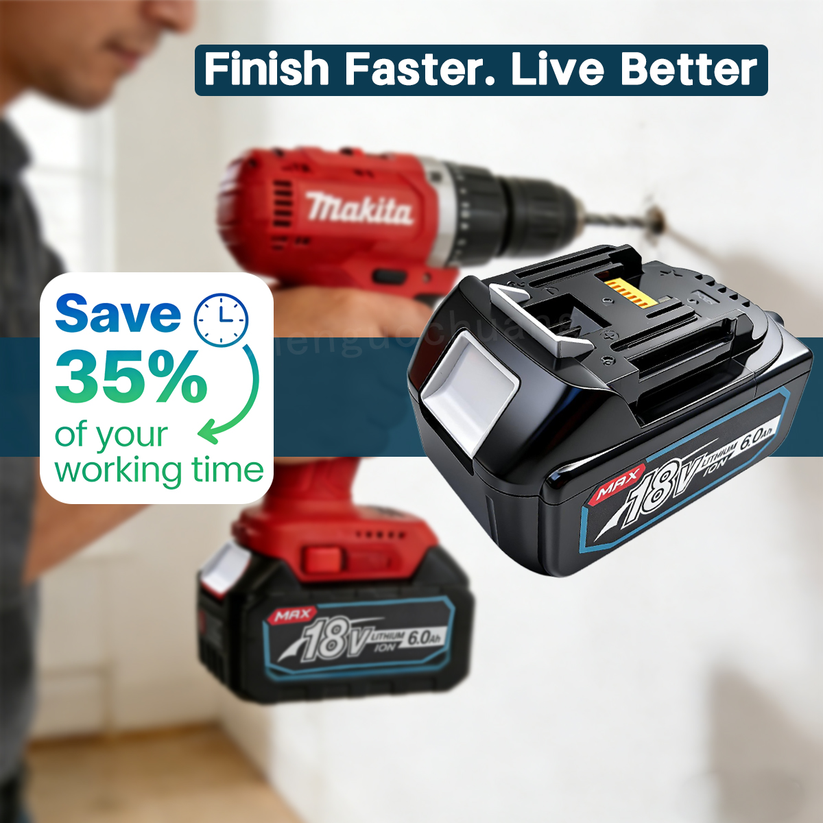 18V 6.0Ah Battery For Makita L - Power Tools Ltd incelemesi ve fiyatı