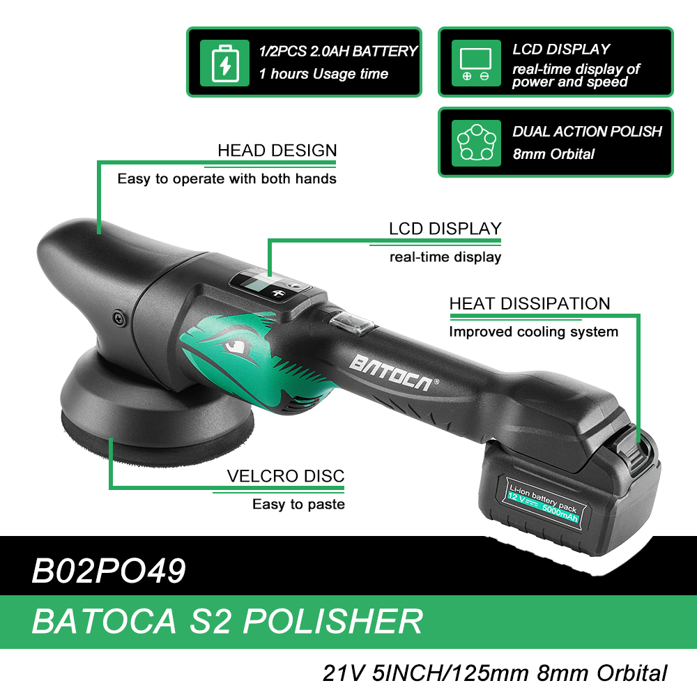 BATOCA S2 21V Cordless Car Pol - Random Orbital Sander incelemesi ve fiyatı