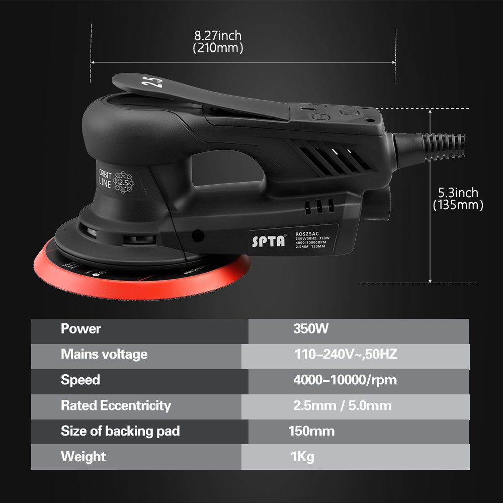 SPTA 350W Electric Car Random  - Random Orbital Sander incelemesi ve fiyatı