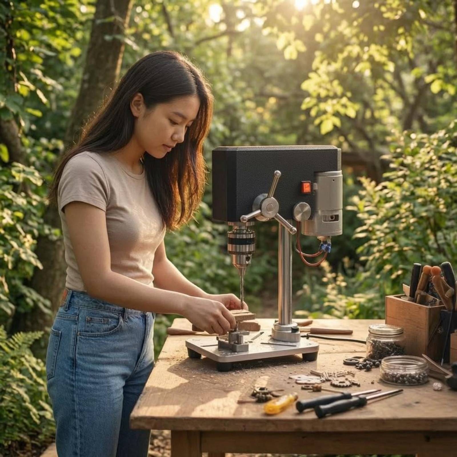 Mini Bench Drill Press Small S - Power Tools Portable incelemesi ve fiyatı