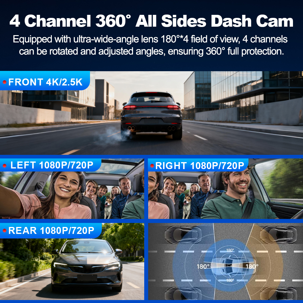 BEPOCAM 4 Channel Dash Cam 4K  - Power Tools Japan incelemesi ve fiyatı