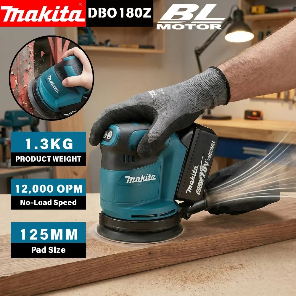 Makita DBO180 Rechargeable Dis - Random Orbital Sander incelemesi ve fiyatı