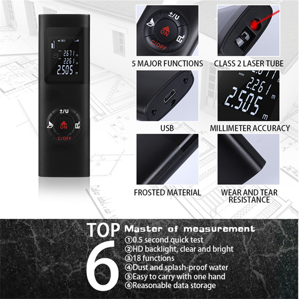 40M Laser Distance Meter Laser - Power Tools In Construction incelemesi ve fiyatı