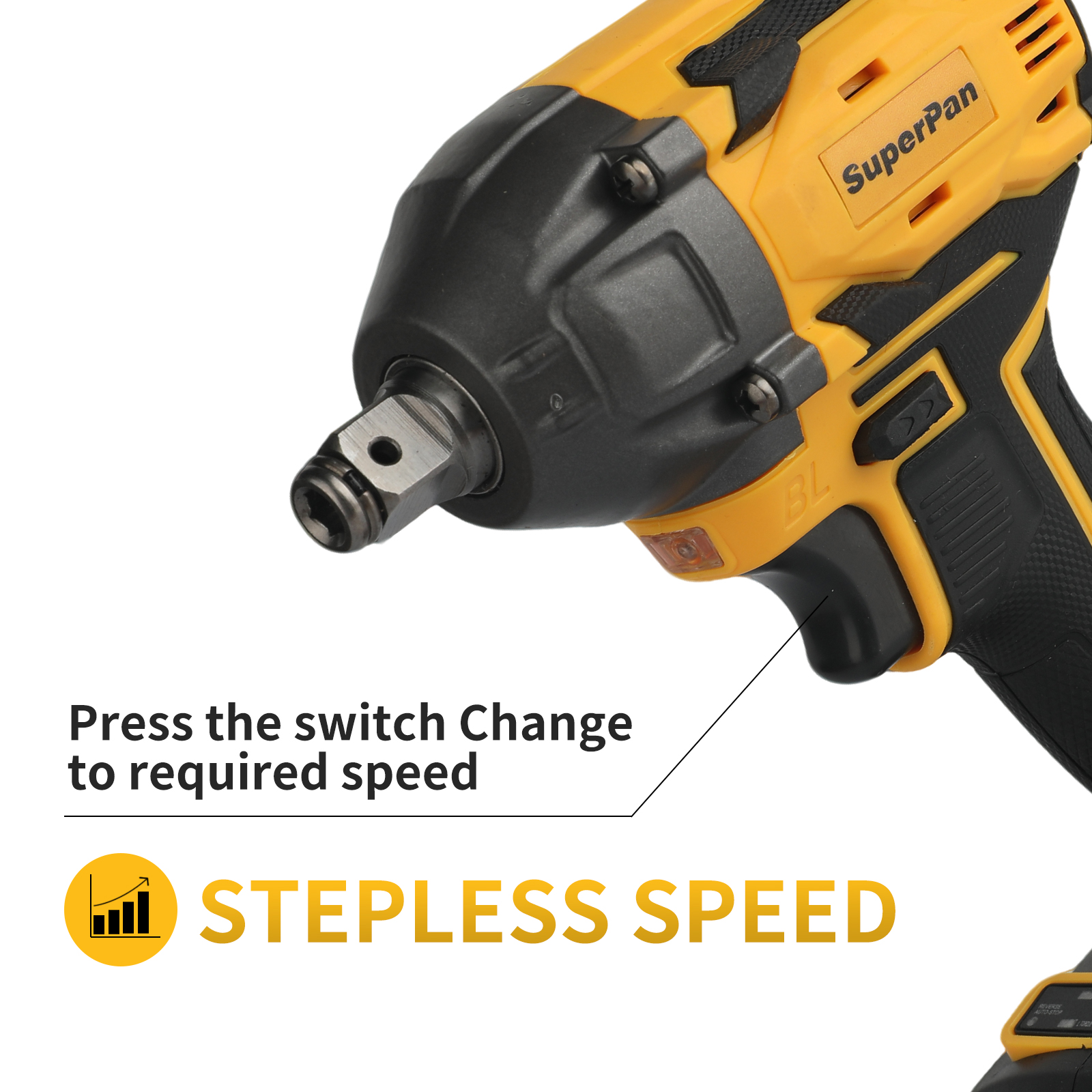 Brushless electric wrench, scr - Power Tools Battery Adapter incelemesi ve fiyatı