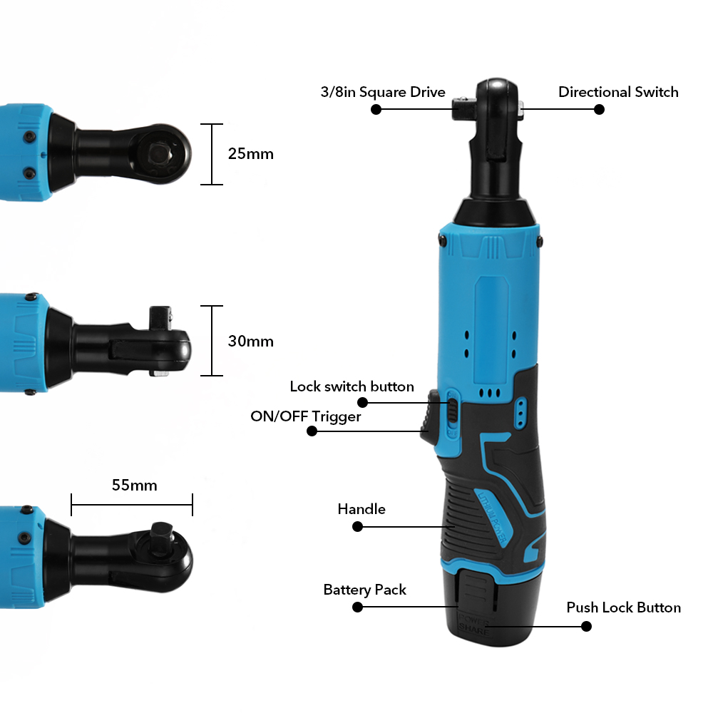 12V Rechargeable 3/8 Inch Ratc - Power Tools Portable incelemesi ve fiyatı