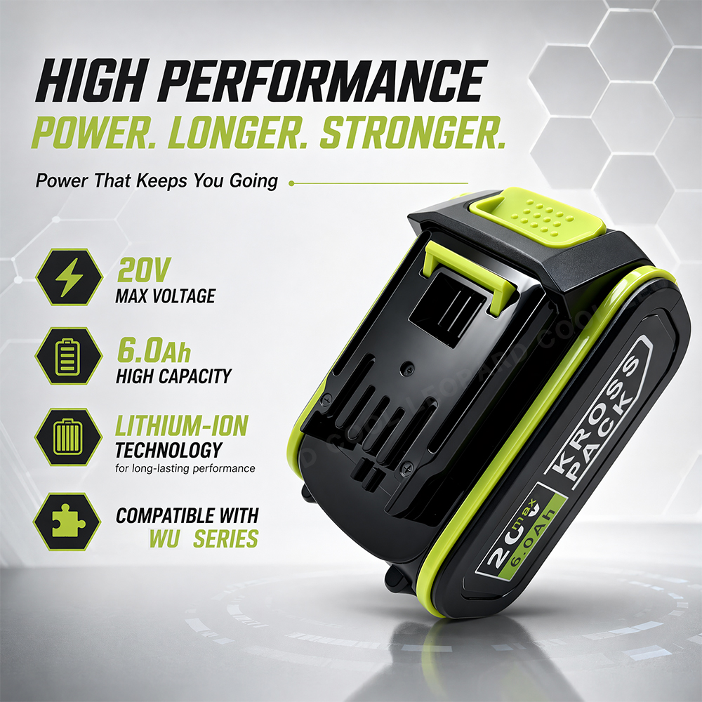 20V 6.0Ah Kross Pack High Capa - Power Tools Ltd incelemesi ve fiyatı