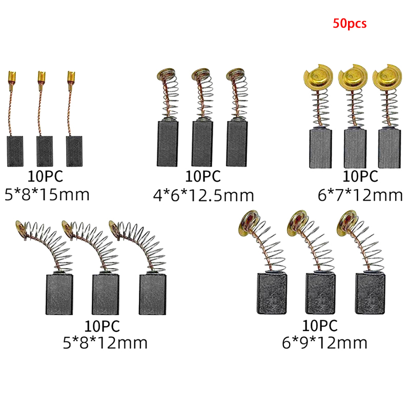 50Pcs Carbon Brush Replacement - Power Tools Carbon Brush incelemesi ve fiyatı