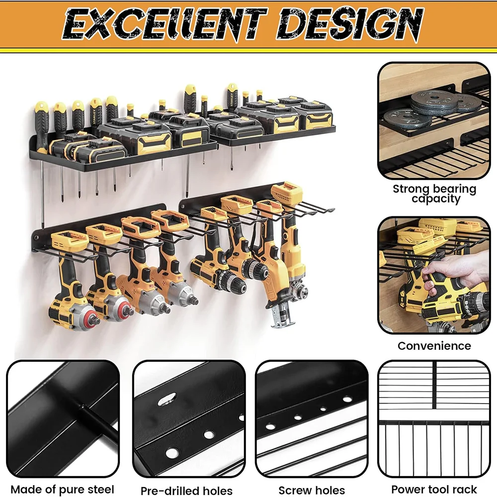 Power Tool Wall Mount Holder H - Power Tools On Pegboard incelemesi ve fiyatı